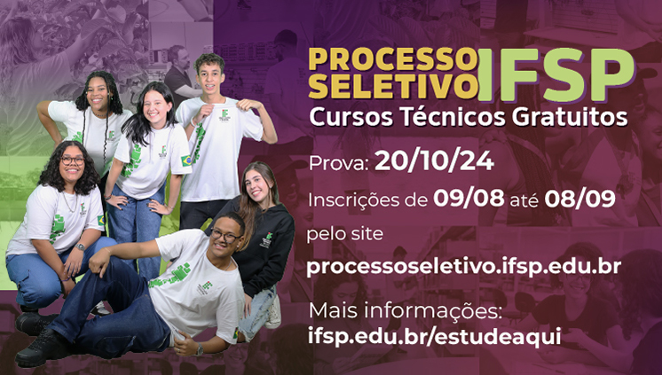 Cursos técnicos: ingresso 1º semestre 2025