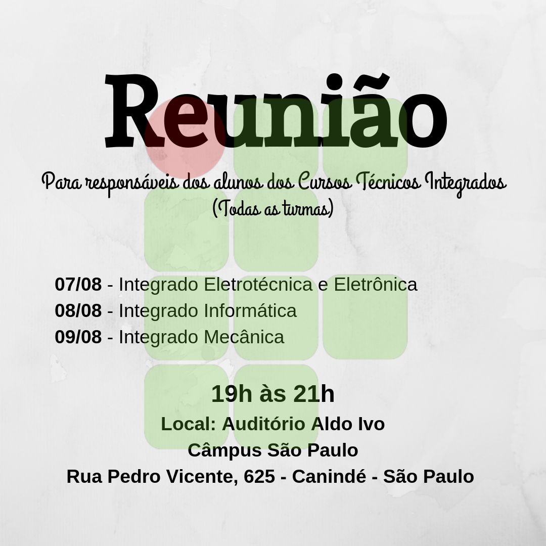 Convite Reunião de Pais