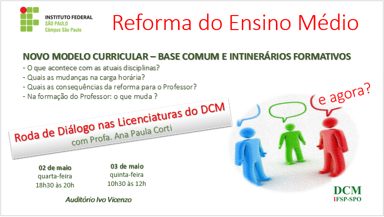Reforma do Ensino Médio cartaz final
