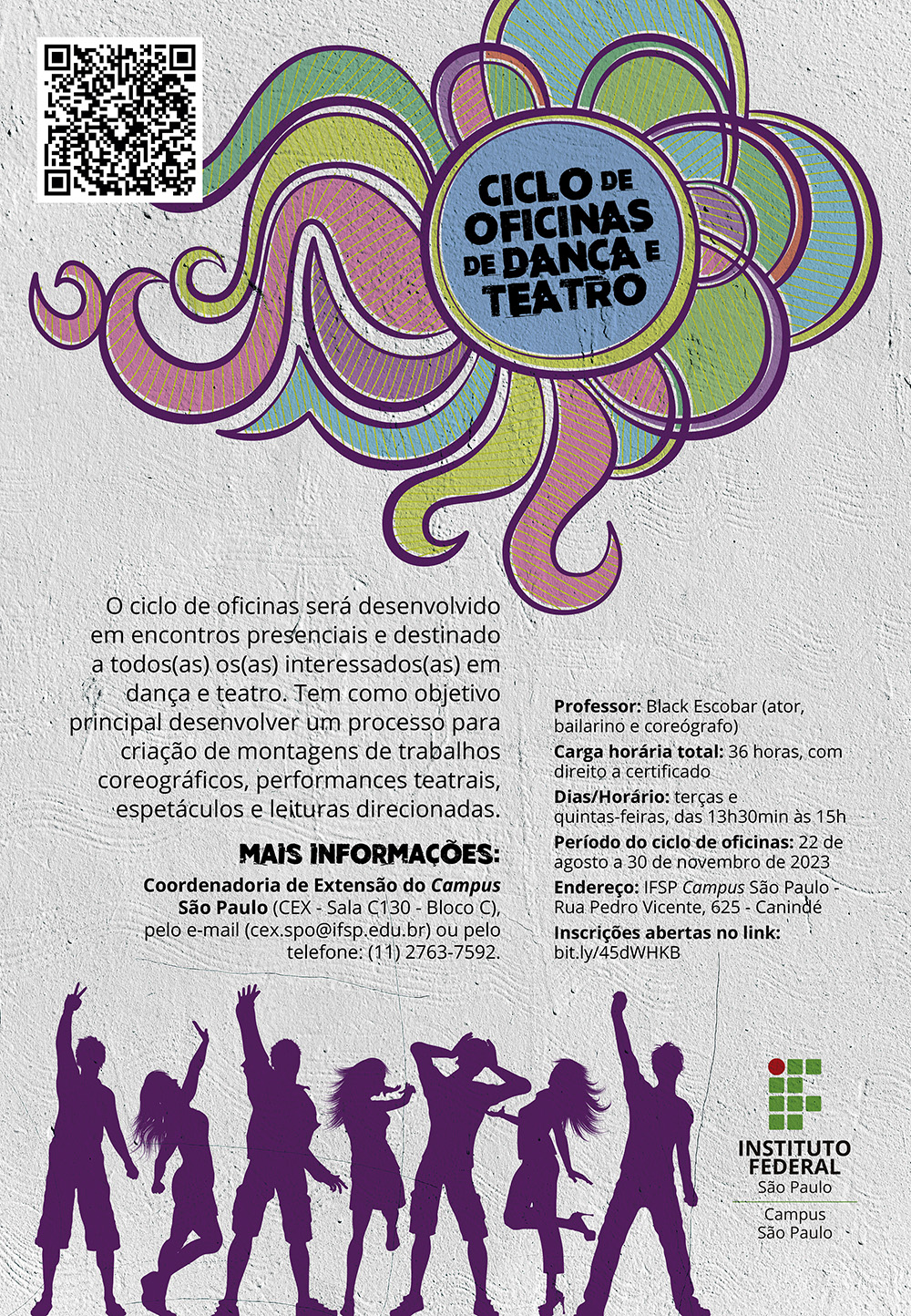 Ciclo de Oficina de Dança e Teatro ago2023 web