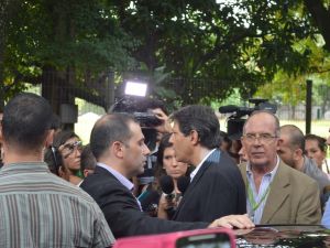 Visita de Haddad agita a manhã no Câmpus SPO